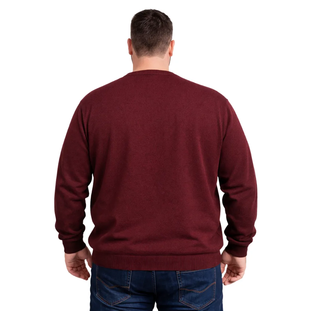 Bordo Bisiklet Yaka Triko Kazak 0148 - 2